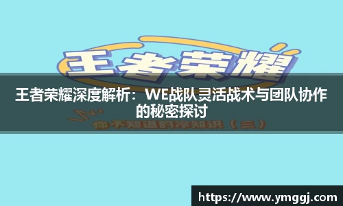 王者荣耀深度解析：WE战队灵活战术与团队协作的秘密探讨